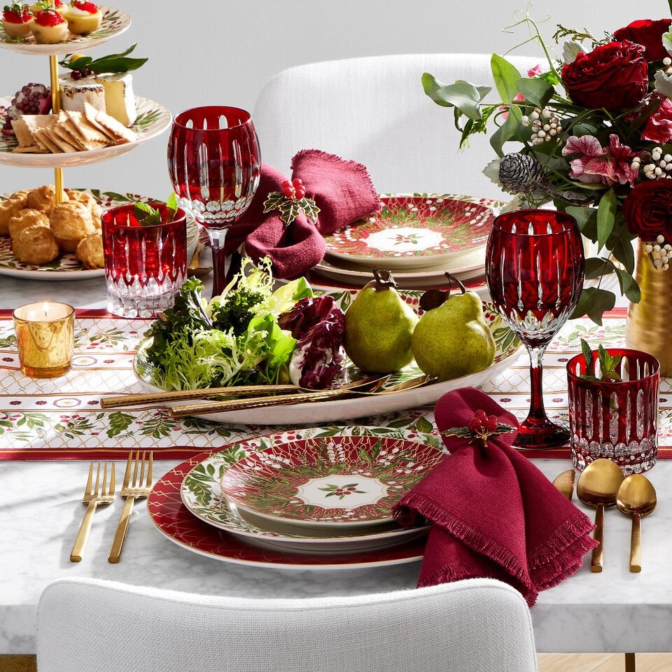 Wilshire JewelCut Red Double OldFashioned Glasses, Set of 4